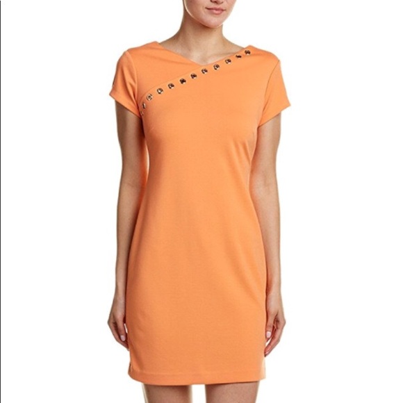 Ellen Tracy Dresses & Skirts - Ellen Tracy women mango color short sleeve